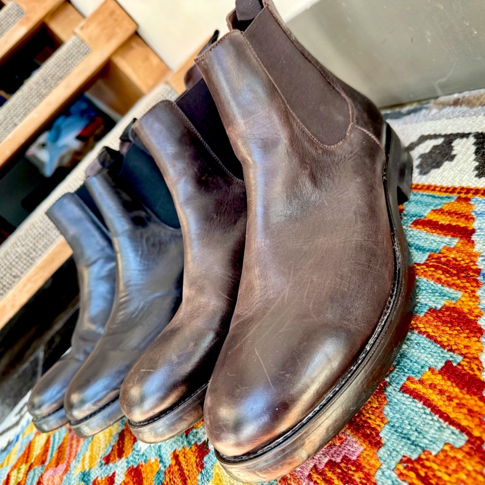 Men’s Boemos Chelsea boots size EURO 46 US 12 - PRICE FOR BOTH PAIRS